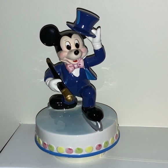 Schmid Walt Disney Musical Mickey Mouse Music Box Figurine - Picture 1 of 11